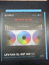 Lian Li UNI Fan SL-INF 140 RGB Single Pack ARGB reverse blade White