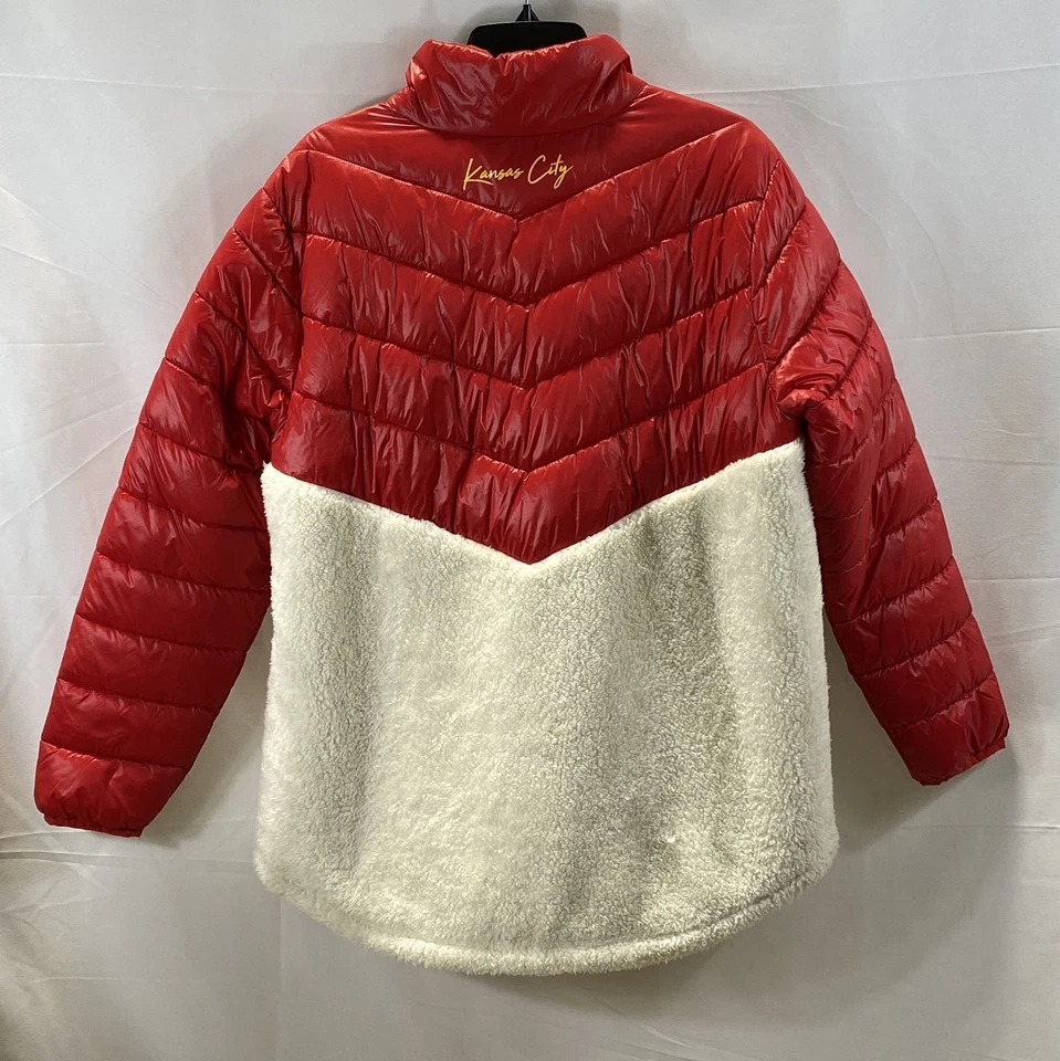 Ropa del equipo de la NFL para mujer roja chaqueta acolchada de los Kansas City Chiefs talla XL Foto 2 de 4