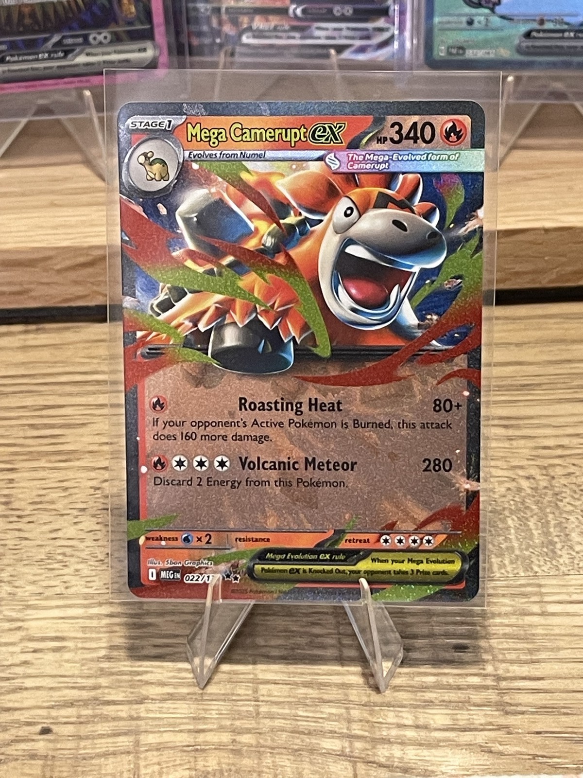 Mega Camerupt ex - Double Rare ME01: Mega Evolution 022/132 NM