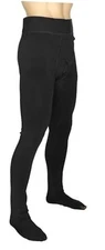  Heavyweight Fleece Lined Men's Tights/Long John Large-X-Large Footed Black