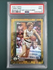 2025 Topps Flagship Larry Bird Gold Season Tip-Off Parallel #257 40/50