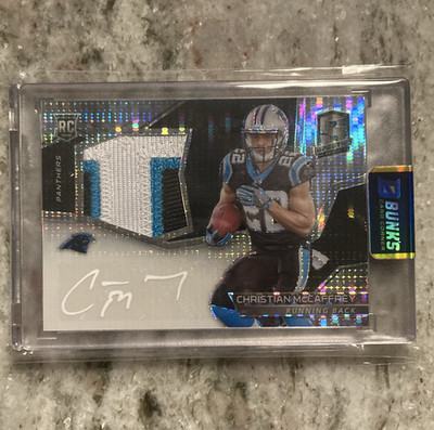 Panini 2017 Spectra Christian McCaffrey /10 RC Patch Auto (RPA) Prizm #211
