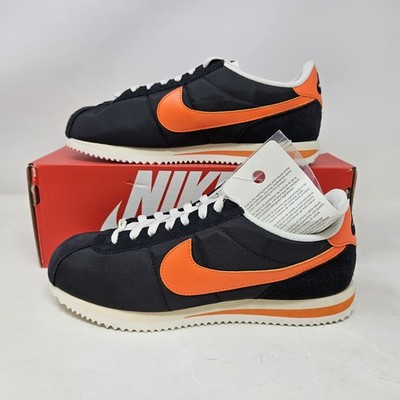 Nike Cortez TXT 'Black Orange' Comfy Casual Shoes / HF0263 003 / Men's Size 8.5