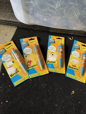 NEW Family Guy Lot Of 4 Taking Pens Stewie / Brian / Peter / Quagmire