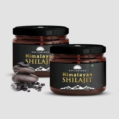 Saptamveda Himalayan Shilajit Resin 20gm Each Set Of 2