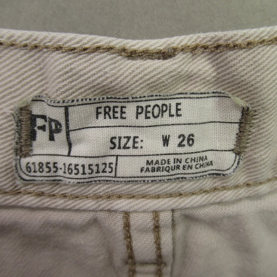 Pantalones Cortos Free People Mujer 26 Bolsillos Botones Ligeros Aire Libre Senderismo Chino Foto 3 de 4
