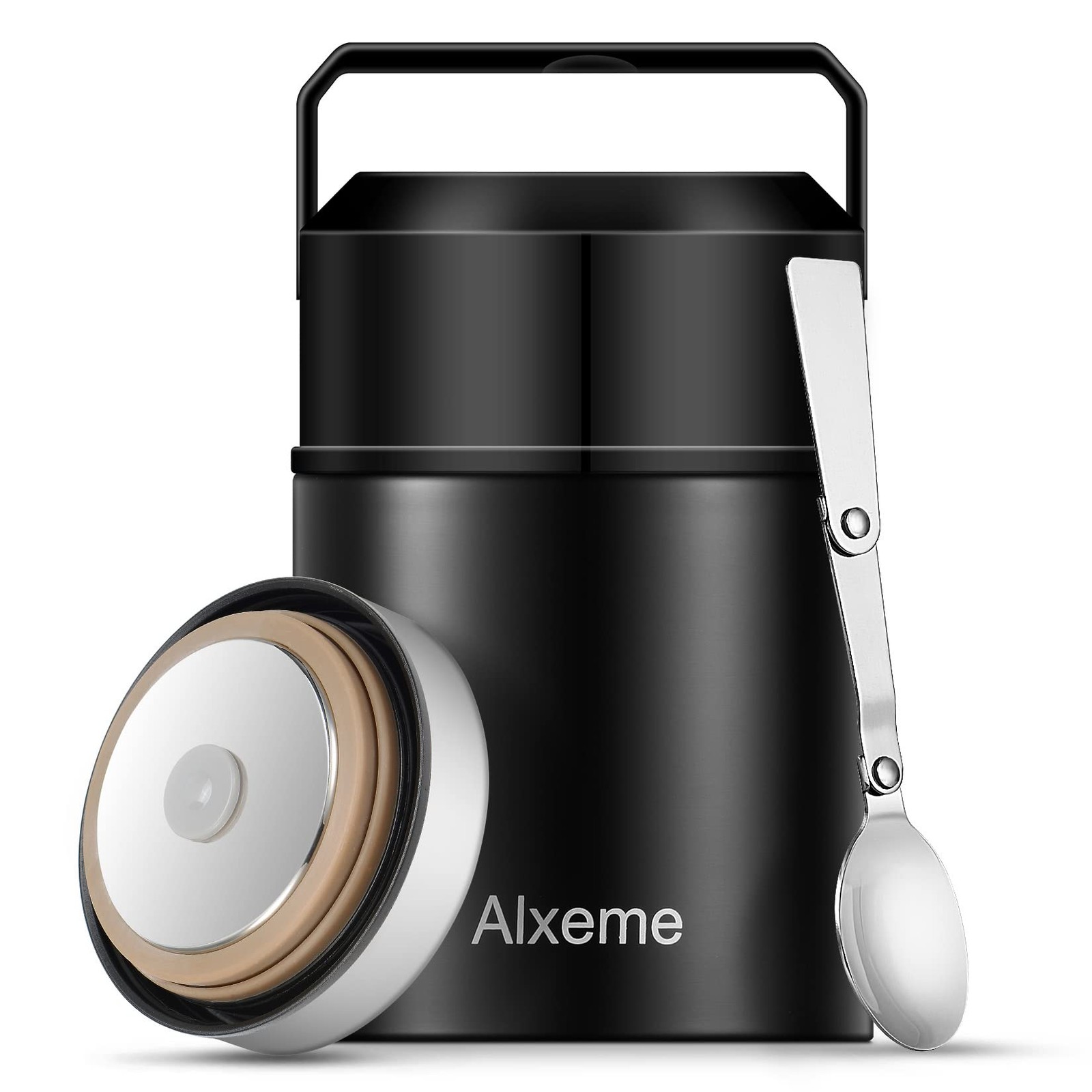 ALXEME Vacuum Insulated Wide Mouth Leakproof Food Jar Bento Lunch Box