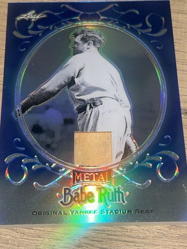 Babe Ruth—2019 Metal—Original Yankee Stadium Seat—AUTHENTIC—BLUE—SSP—/8—MINT/NM - Picture 19 of 24