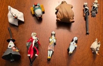 Disney Touchstone Nightmare Before Christmas Lot Figures Toys 10 pieces vintage