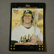 Topps 2007 Travis Buck Oakland Athletics Rookie MLB Baseball Card #177. rookie card picture