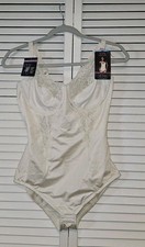 Maidenform Body Briefer All Around Lace Shapewear Firm Control Beige 38C NWT