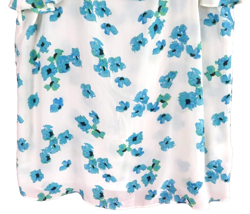 TB03118 HALÓGENO Mujer Viscosa Camiseta sin Mangas Cami Volantes Floral Multicolor Talla S Foto 4 de 4