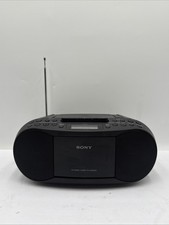 SONY CFD-S70 Portable CD/Cassette MP3 Boombox with AM/FM Radio Black Clean