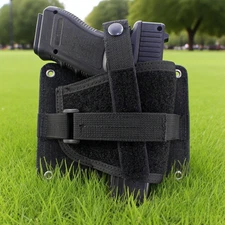 Tactical Hook&Loop Pistol Holster for Backpack Vehicle Concealed Handgun Holster