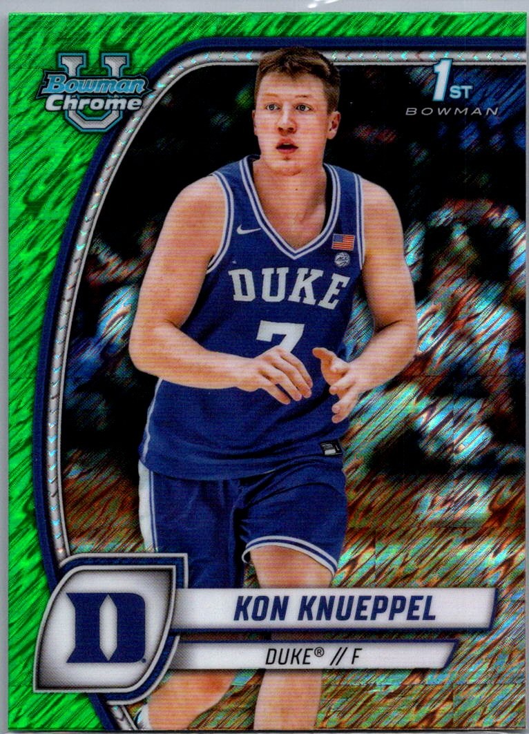 Kon Knueppel - Bowman University Chrome - Green Shimmer Refractor 48 NM