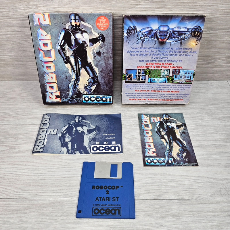 Robocop 2 Atari ST Game - Fully Complete With Manual, Disc & Sticker