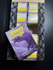 Dragon Shield Amethyst Matte Display - 10 Boxes Of 100 Protective Sleeves
