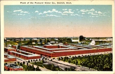 Packard Motor Co Plant Postcard Detroit MI 1910s Industrial Complex B106