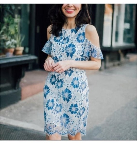 Women French Connection Dress Blue 38