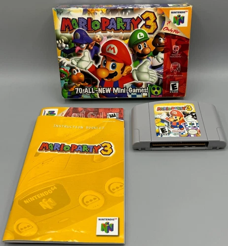 Mario Party 3 Nintendo 64 N64 CIB Complete W/ Manual & Inserts Authentic