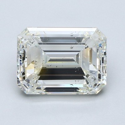 Emerald Cut 5 Carat Cert. AGI Natural Mined Diamond Loose J color VS2 clarity
