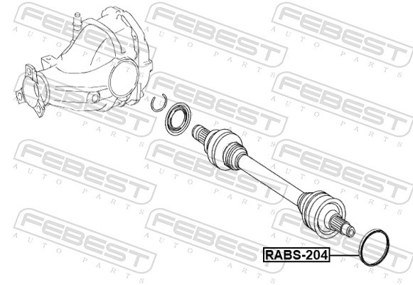 Fits FEBEST RABS-204 RINGS? ABS   ⭐UK Stock⭐