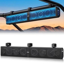34" UTV Sound Bar with Subwoofer, 8-Speaker SXS SoundBar with Bluetooth 34 IN