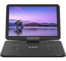 BOIFUN 17.5" Portable DVD Player with 15.6" Large HD Screen,Rechargeable Sync TV
