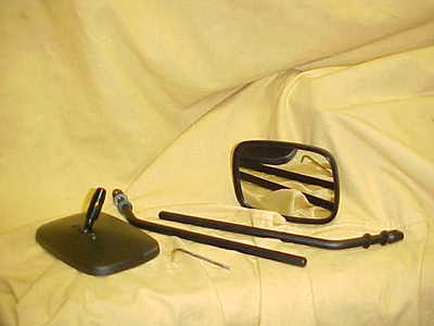 Harley, New Black OE type mirrors.one pair (two) ,die cast, quality fit 65 up 