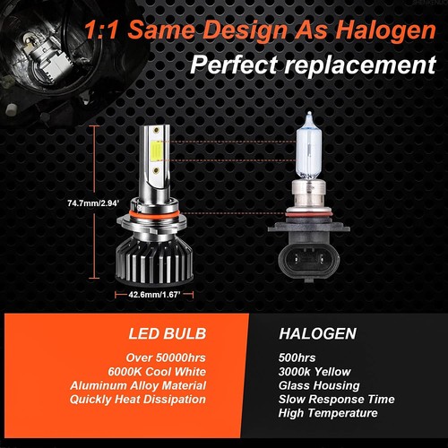For Kenworth T660 LED Headlights High Low Beam Turn Signal Light Bulbs Combo Kit - Picture 8 of 12