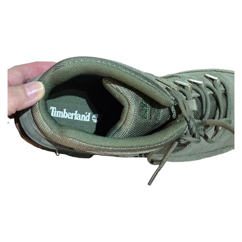 Timberland Euro Rock Mid Hiker Boot Men's Size 11 Gray Green Work Winter - Picture 5 of 7