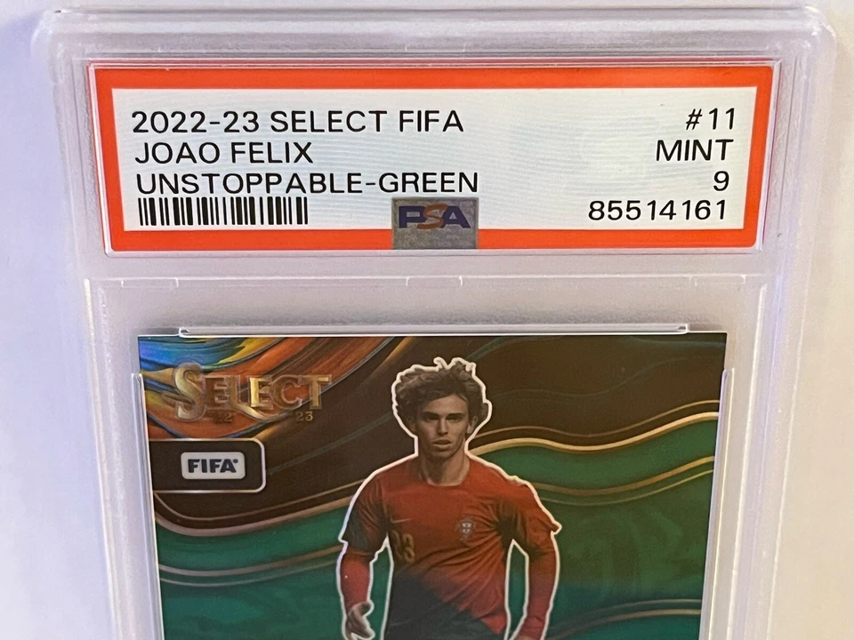 2022-23 Panini Select FIFA - Joao Felix Unstoppable Green #/5 PSA 9 MINT - Image 3 of 4