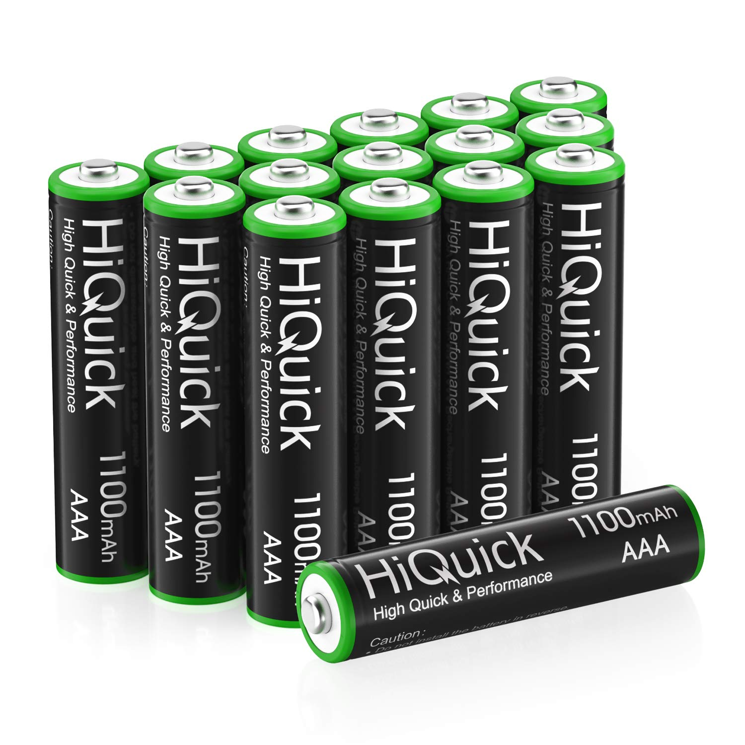 16 Counts Rechargeable Batteries AAA 1100Mah High Capacity Performance 1.2V, Per-image