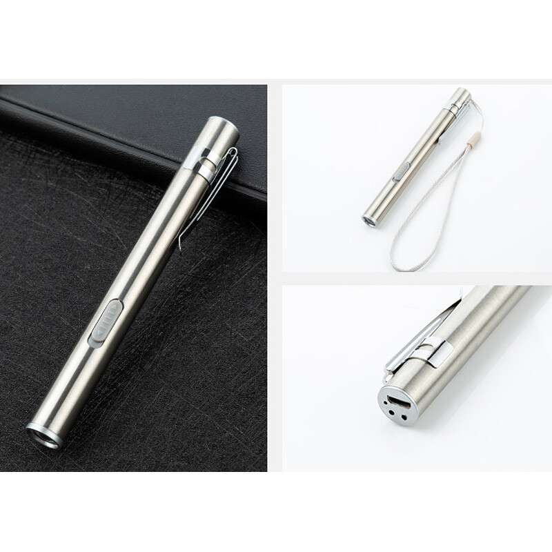 LED USB Penlight Mini Diagnostic Medical Pen Torch Light Waterproof for