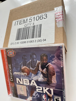 NBA 2K1 (Sega Dreamcast, 2000) New Factory Sealed OOP DC Mint