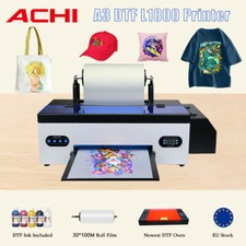 A3 DTF Printer Direct to Film Printer Flatbed Heat Transfer EPSON L1800 & Oven