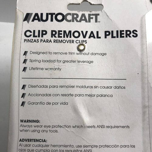 Autocraft Clip Removal Pliers AC505, Designed To Remove Trim W/out Damage. NEW - Picture 7 of 8