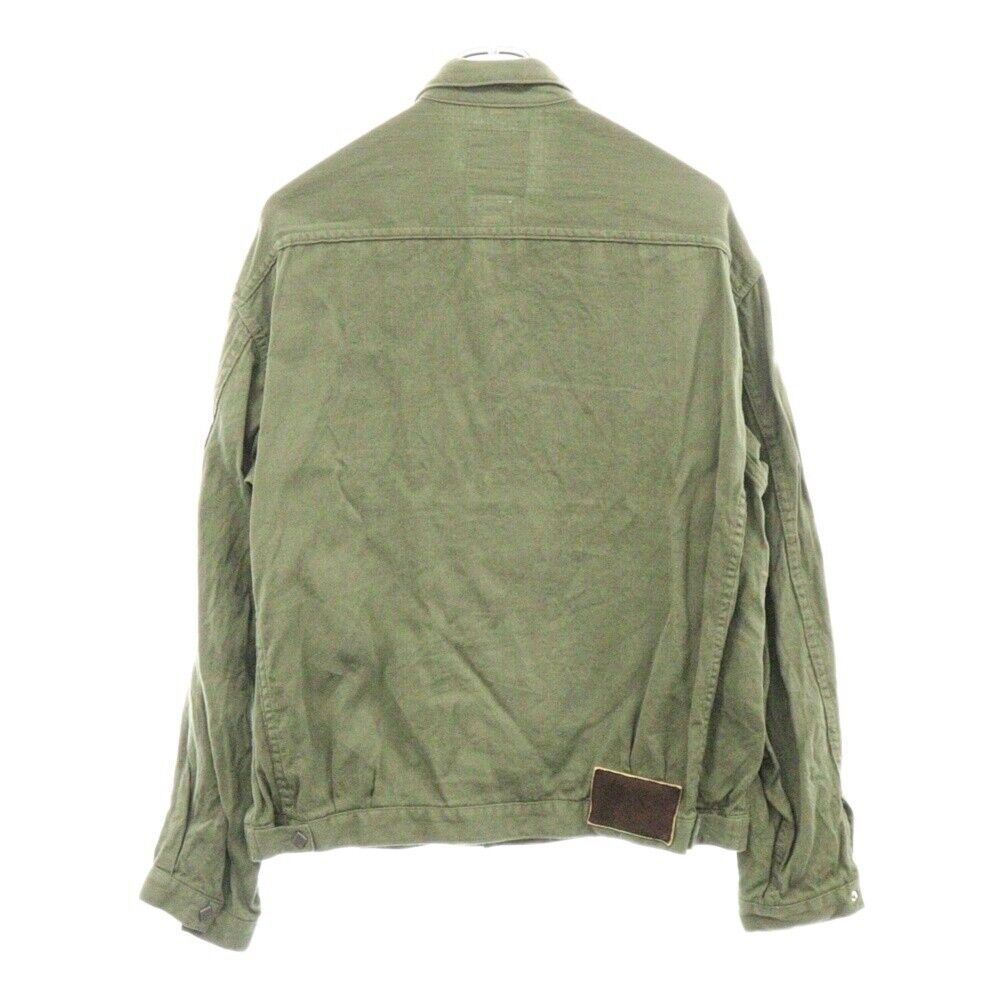 Visvim 24SS Linen Wool Back Satin Deerskin Trucker Jacket Visvim 24SS Linen Wool Back Satin Deerskin Trucker Jacket