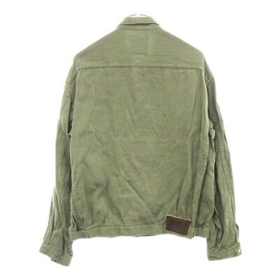 Visvim 24SS Linen Wool Back Satin Deerskin Trucker Jacket Visvim 24SS Linen Wool Back Satin Deerskin Trucker Jacket