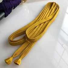 Sageo cord 10mm (thickness 3mm) 180cm tassel 2cm Japanese sword silk strap