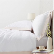 COZEE HOME SUPERSOFT Pink Trim 4 Piece Duvet Set - King