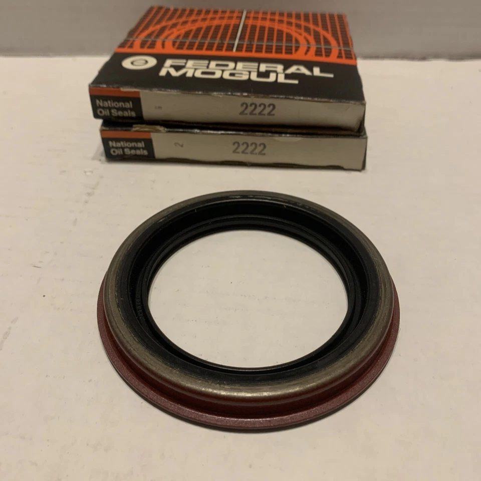 2 Sellos de Aceite Federal Mogul National 2222 Sello de Rueda Nuevo de Lote Antiguo Foto 2 de 4