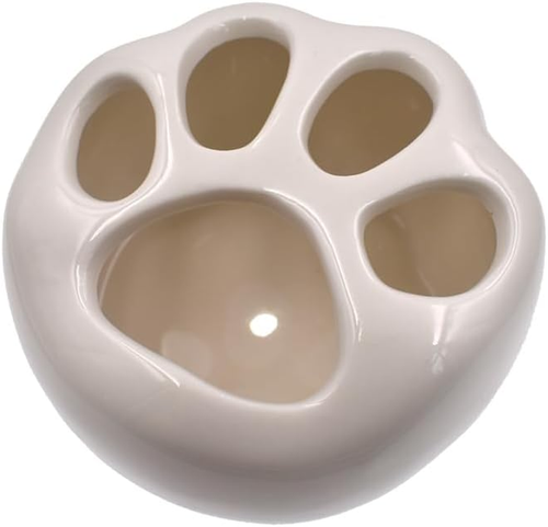 Cat Paw Shape Ceramic Succulent Plant Pot Home Desk Plants Mini Pots, 1 White Po