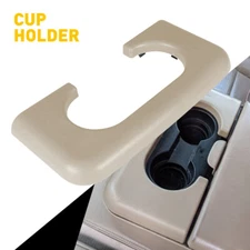 Beige Center Console Cup Holder Pad For 1999~2010 Ford F250 F350 F450 Super Duty