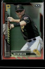 2016 Bowman Chrome Kevin Newman Scouts' Top 100 Orange Refractor #/25 Pirates