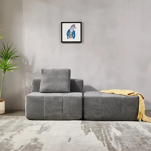 Free Combination Sofa DIY Sofa Chaise Lounge Recamier Modular Sofa I-shaped Sofa - Picture 2 of 7