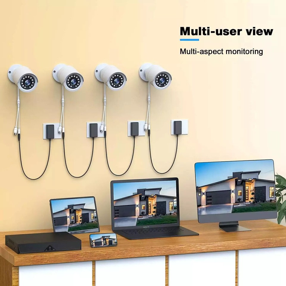 TOGUARD 1080P CCTV Home Security Camera System Outdoor 5MP 8CH DVR