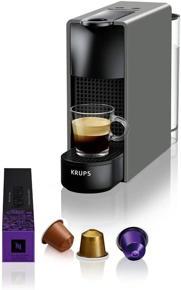 NESPRESSO ESSENZA MINI KAFFEEMASCHINE GRAU, NAGELNEU VERPACKT, über 250 verkauft