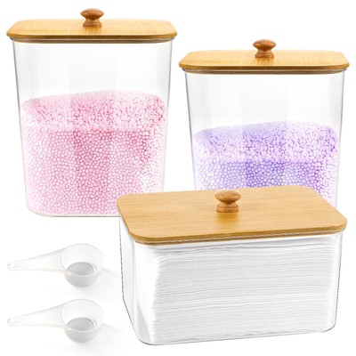 Laundry Pods Container for Laundry Room Organization and Storage, 3PCS Large ...