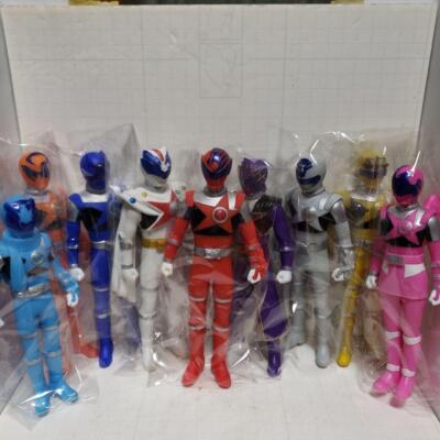 Power Rangers Uchu Sentai Kyurange soft vinyl figure 9set Bundle Bulk japan